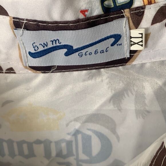 Pre Owned Men's Corona Modelo Short Sleeve Shirt Stand Out in Style Festive - Picture 10 of 10